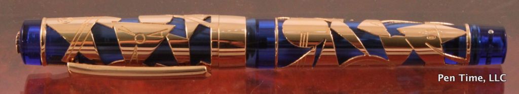 Stipula Rose Gold Vermeil Kandinsky Blue Resin Fountain Pen