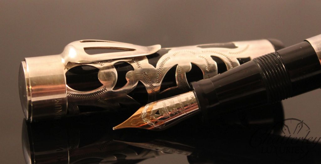 PLATINUM 70th Anniversary Sterling Silver Overlay Fountain Pen (2)