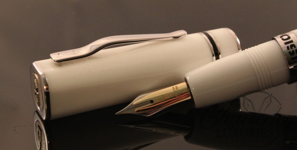 Delta Fusion One ( 1 ) Fountain Pen in  White with Fusion Nib (1)