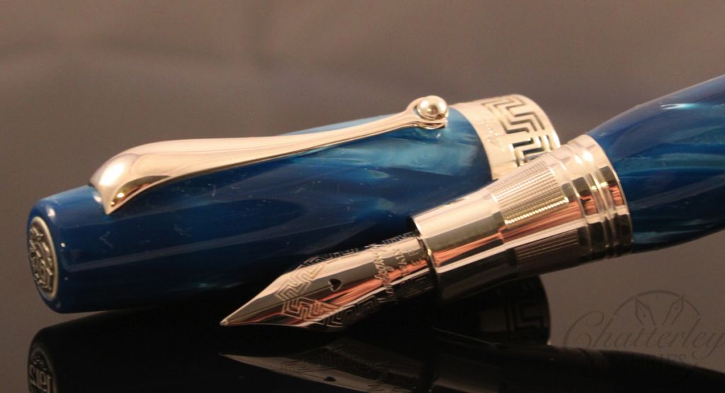 Montegrappa Miya Blue Celluloid Fountain Pen
