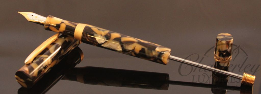 Stipula / Chatterley Pens Etruria Nicciola Hazelnut Limited Edition Fountain Pen