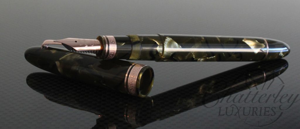 Omas Ogiva Green Celluloid Fountain Pen