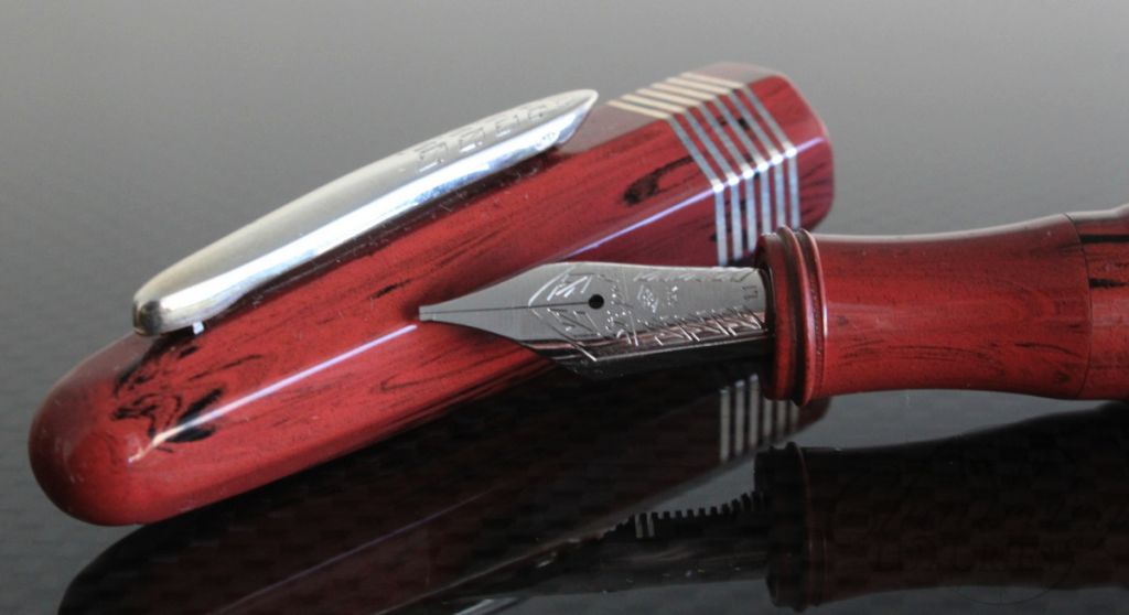 Stipula Ebonite Faceted Etruria Fountain Pen2