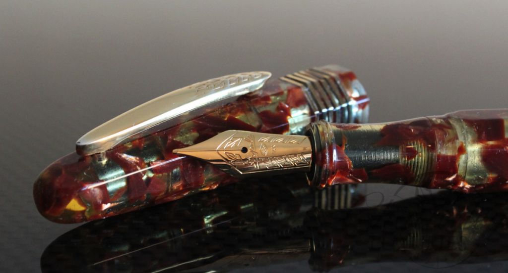 Stipula Faceted Etruria Limited Edition Ambrosia Celluloid Fountain Pen Nib