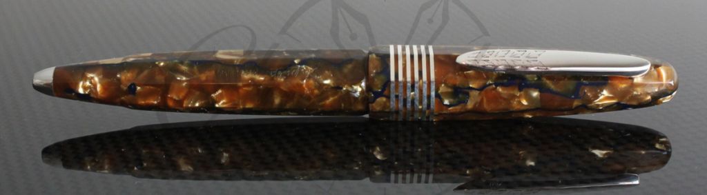 Stipula Faceted Etruria Limited Edition Champagne Celluloid Ballpoint Pen