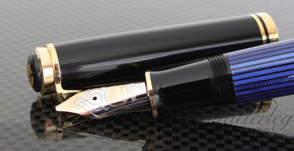 Pelikan M800 Black Blue Fountain Pen Nib