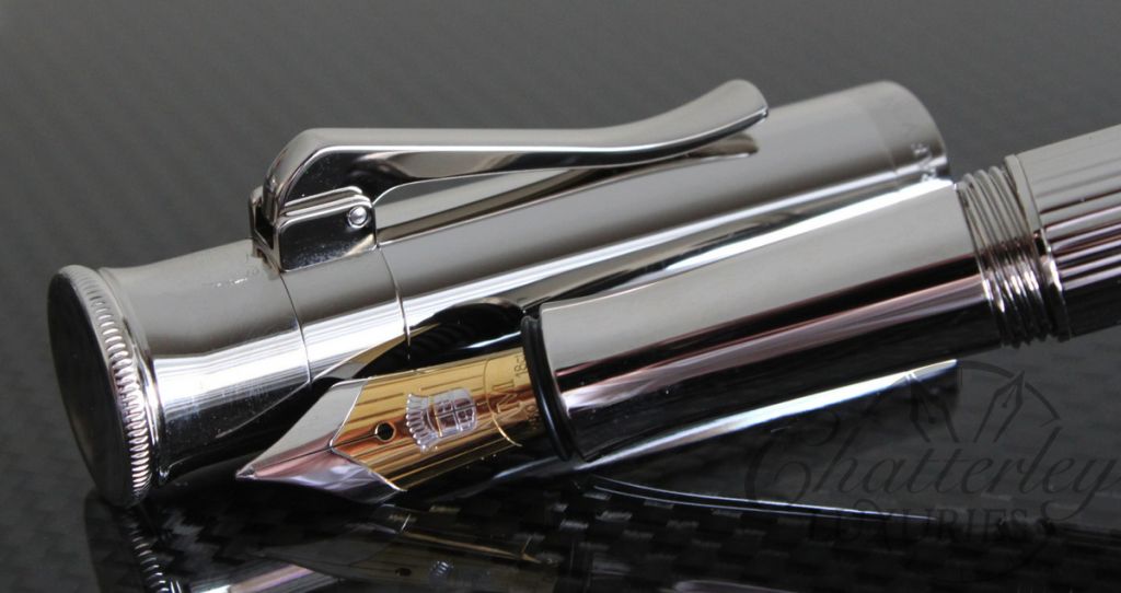 Graf Von Faber Castell Classic Platinum Plated Fountain Pen