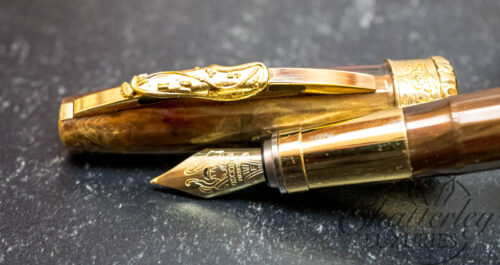 Visconti  Salvador Dali Dance of Time in Golden Brown Fountain Pen