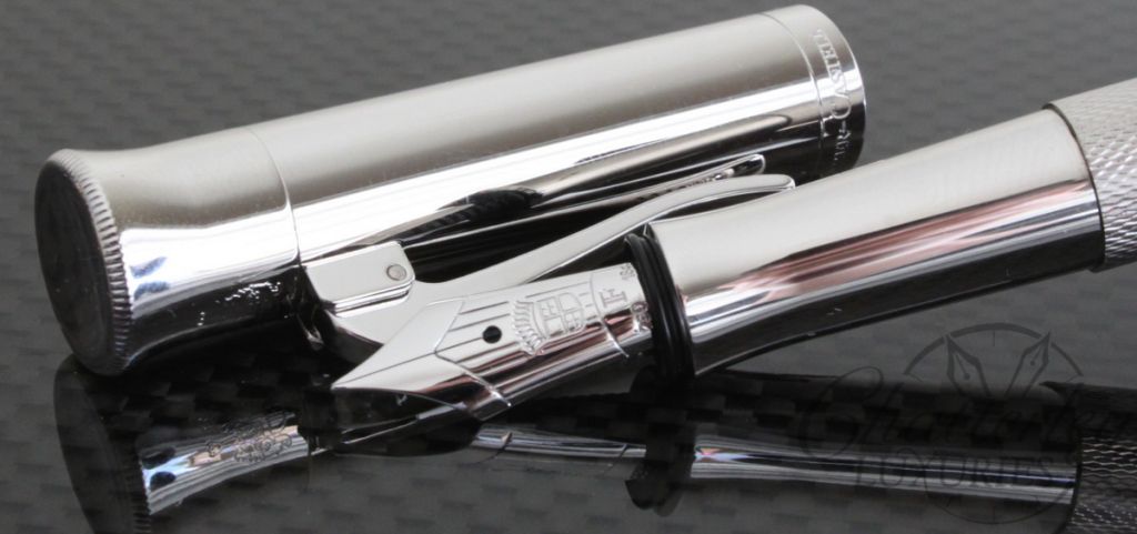 Faber Castell Guilloche Rhodium Fountain Pen2