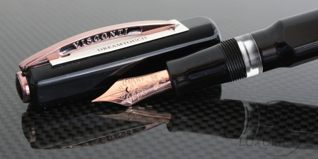 Visconti Urushi with Bronze Trim Rose Gold nib