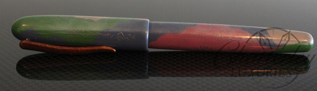 Danitrio Maki-e Genji Monogatari with Kanji on Hanryo Silver Writing