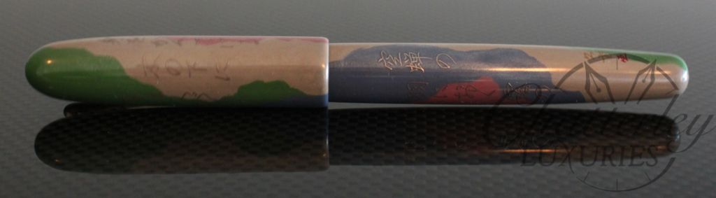 Danitrio Maki-e Genji Monogatari with Kanji on Hanryo Silver Writing2