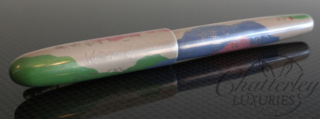 Danitrio Maki-e Genji Monogatari with Kanji on Hanryo Silver Writing3
