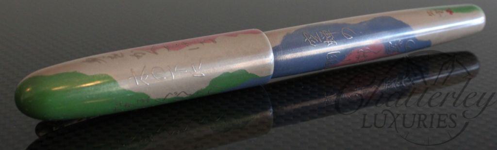 Danitrio Maki-e Genji Monogatari with Kanji on Hanryo Silver Writing4