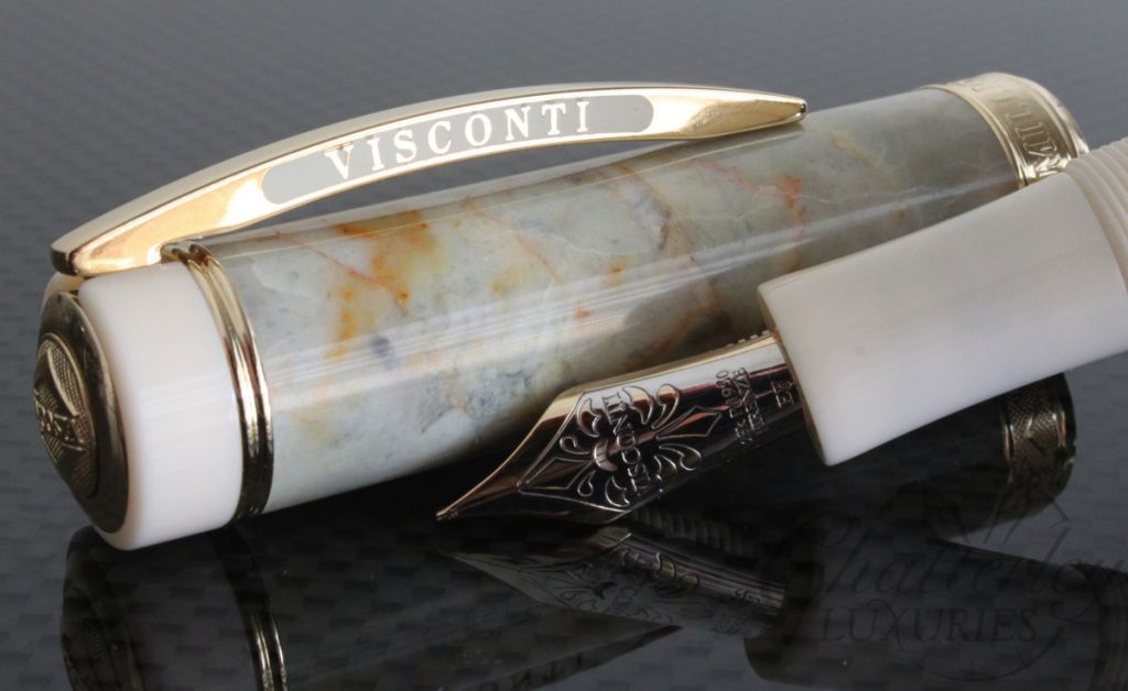 Visconti Limited Edition Marble Empire Honey Fountain Pen/Rollerball Convertible 