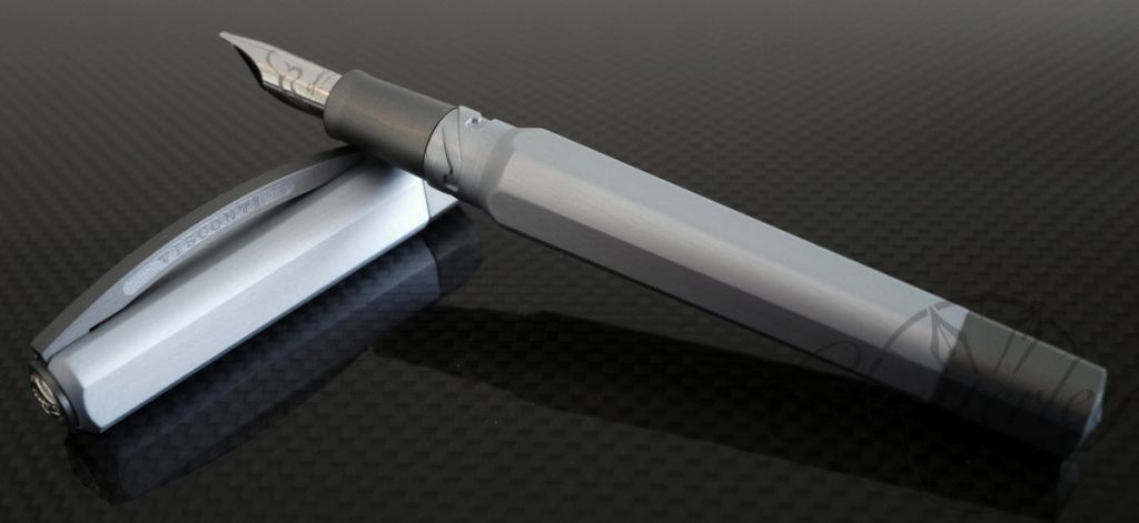 Visconti Opera Metal Aluminum Silver Shadow Fountain Pen