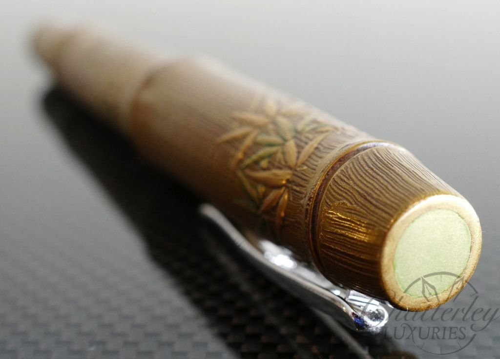 Danitrio Brown Bamboo with Maki-e Fountain Pen