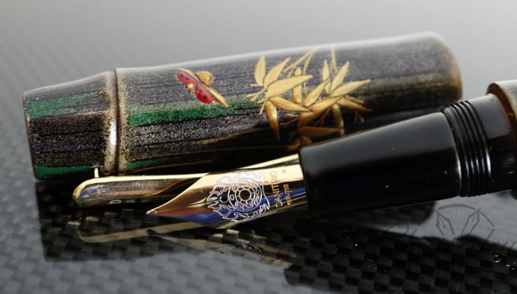 Danitrio Grey Bamboo with Maki-e Fountain Pen