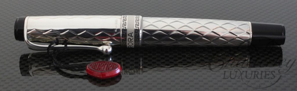 Aurora Optima Rifles Full Sterling Silver Fountain Pen