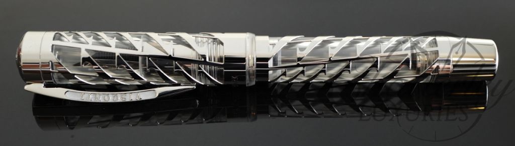 Visconti Limited Edition Skeleton Watermark Sterling Silver Fountain Pen