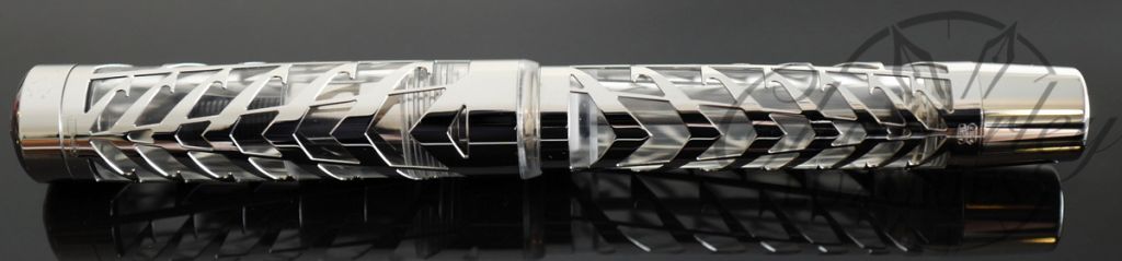 Visconti Limited Edition Skeleton Watermark Sterling Silver Fountain Pen