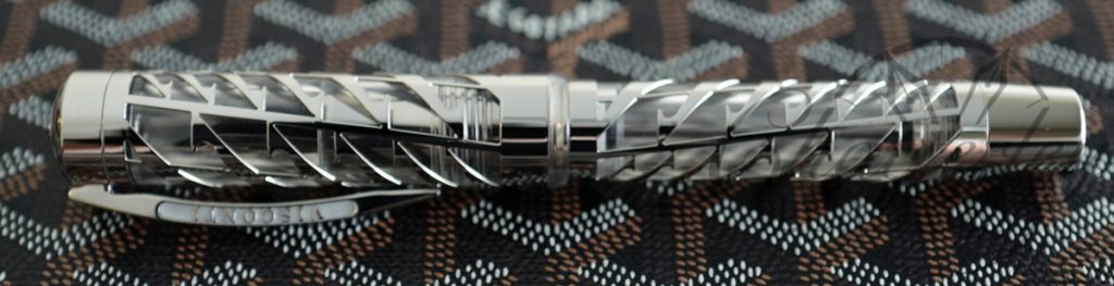 Visconti Limited Edition Skeleton Watermark Sterling Silver Fountain Pen