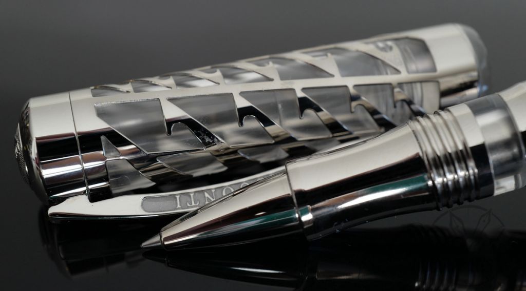 Visconti Limited Edition Skeleton Watermark Sterling Silver Rollerball