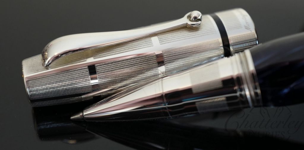 Montegrappa Miya Argento Midnight Blue Rollerball pen