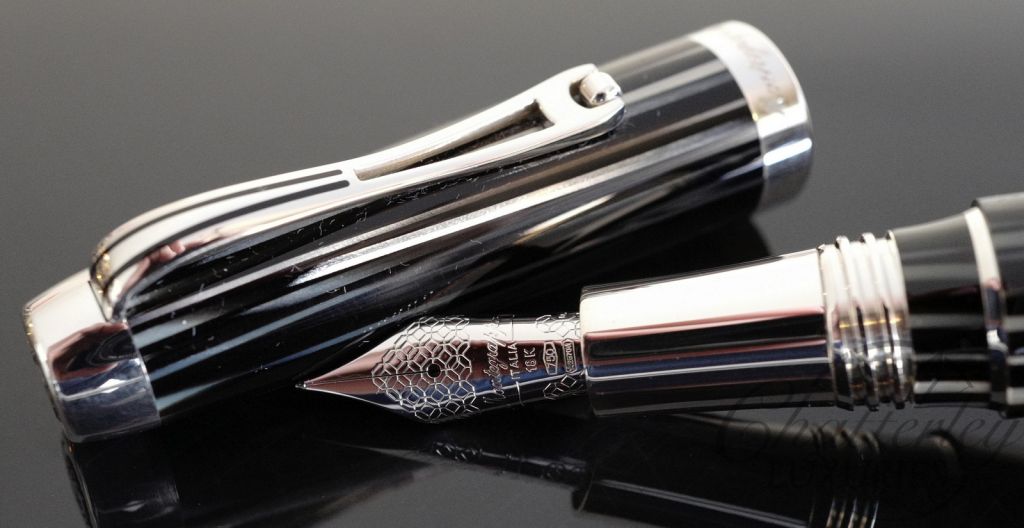 Montegrappa Passione Zebra Celluloid Fountain Pen