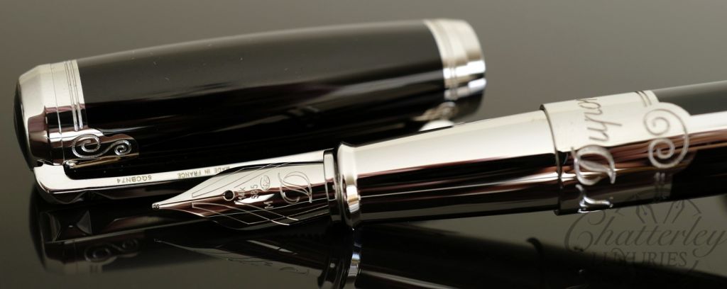 ST Dupont D Line Placed Lacquer Arabesque Fountain Pen
