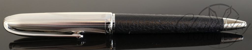 Cartier Limited Edition Louis Logo Black Leather Ball Pen