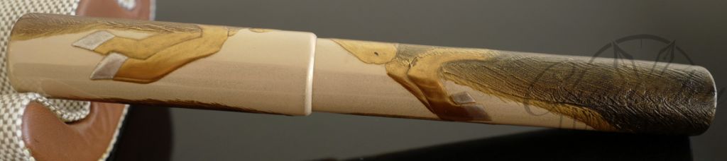Danitrio Urushi Maki-e Rams on Sho Genkai Fountain Pen