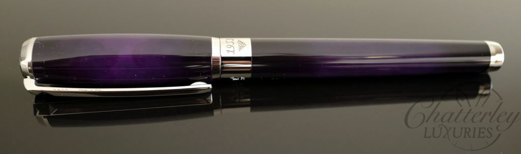 ST Dupont Atelier Purple Lacquer Limited Edition Fountain Pen - Palladium