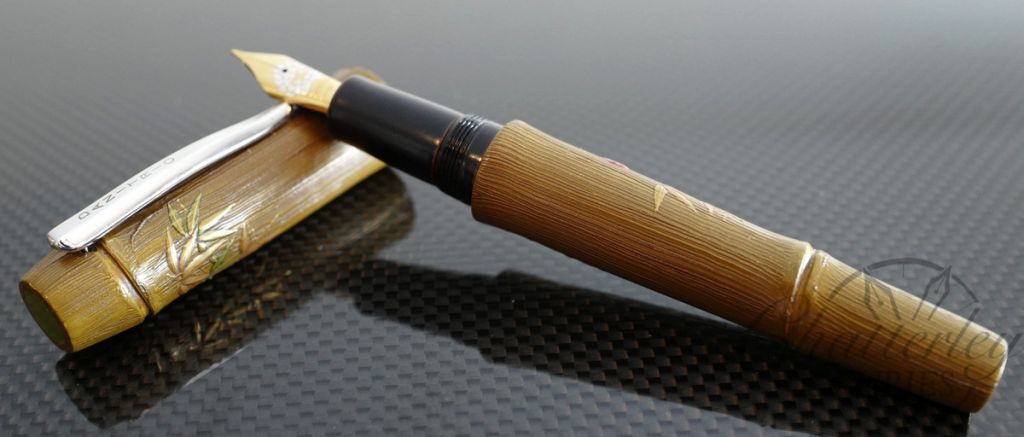 Danitrio Brown Bamboo with Maki-e Fountain Pen