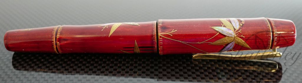 Danitrio Red Bamboo with Maki-e Fountain Pen