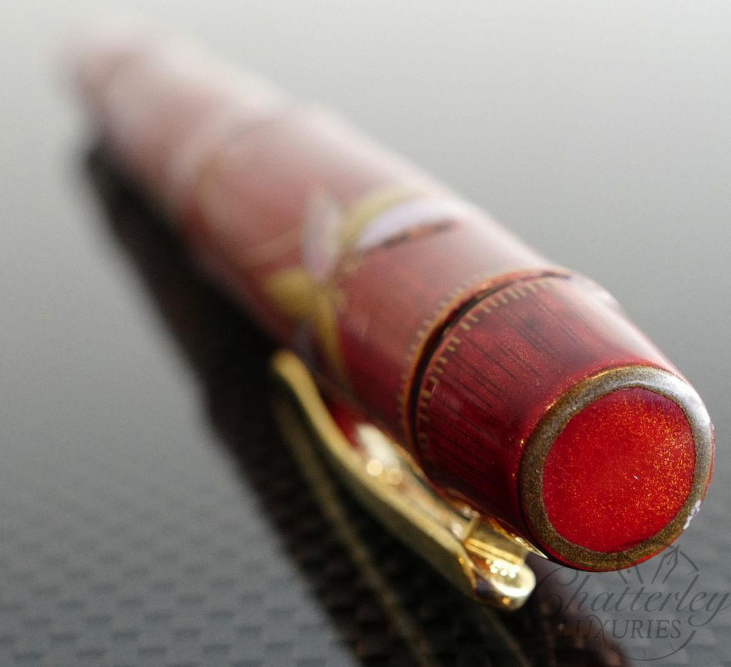 Danitrio Red Bamboo with Maki-e Fountain Pen