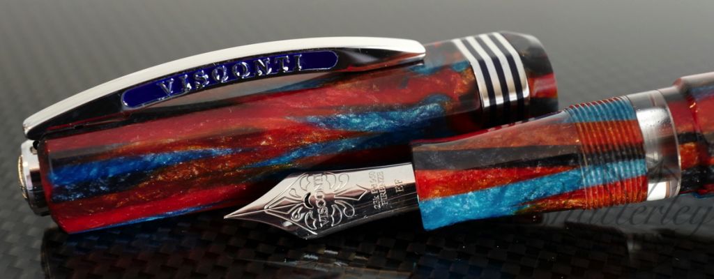 Visconti-Chatterley Southwest Celluloid Opera Master 10th Anniversary Limited Edition Fountain Pen In Silver