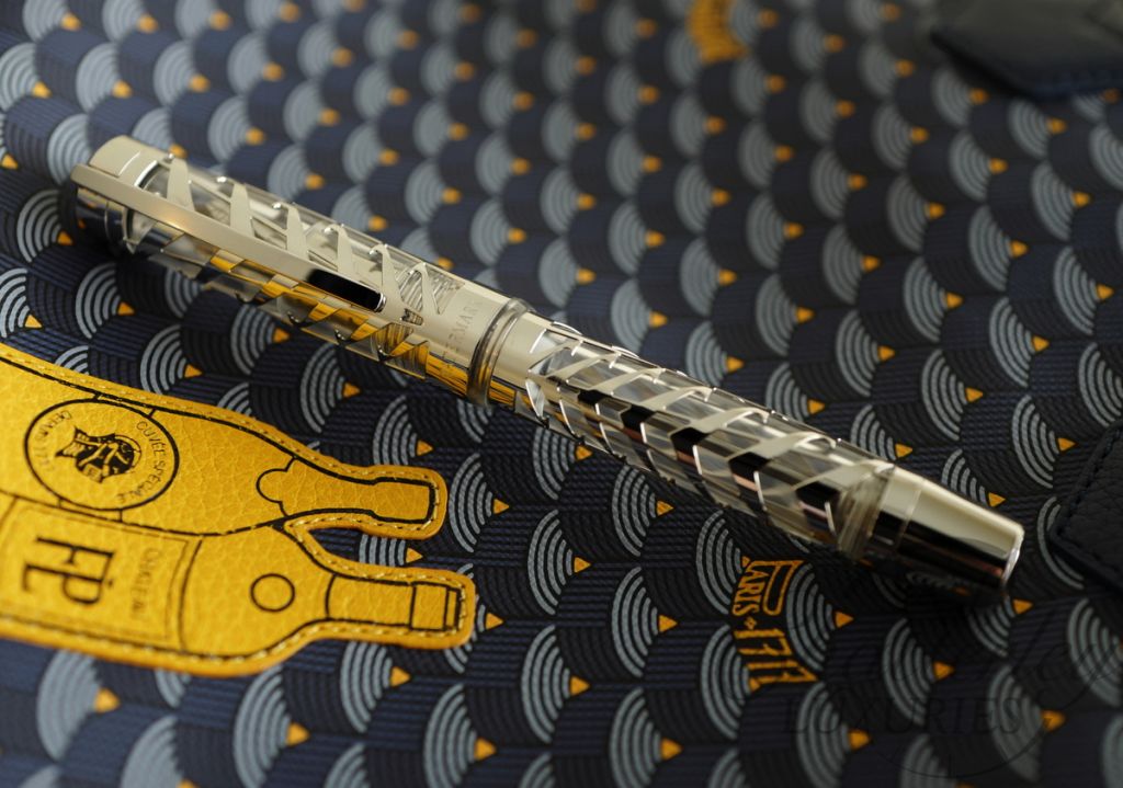 Visconti Limited Edition Skeleton Watermark Sterling Silver Fountain Pen