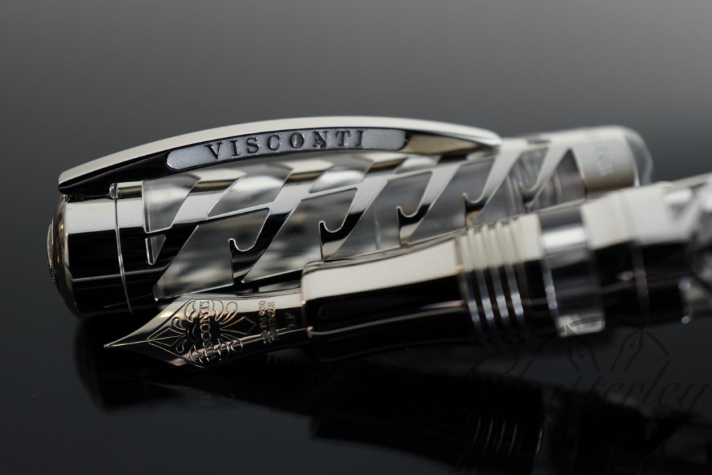 Visconti Limited Edition Skeleton Watermark Sterling Silver Fountain Pen