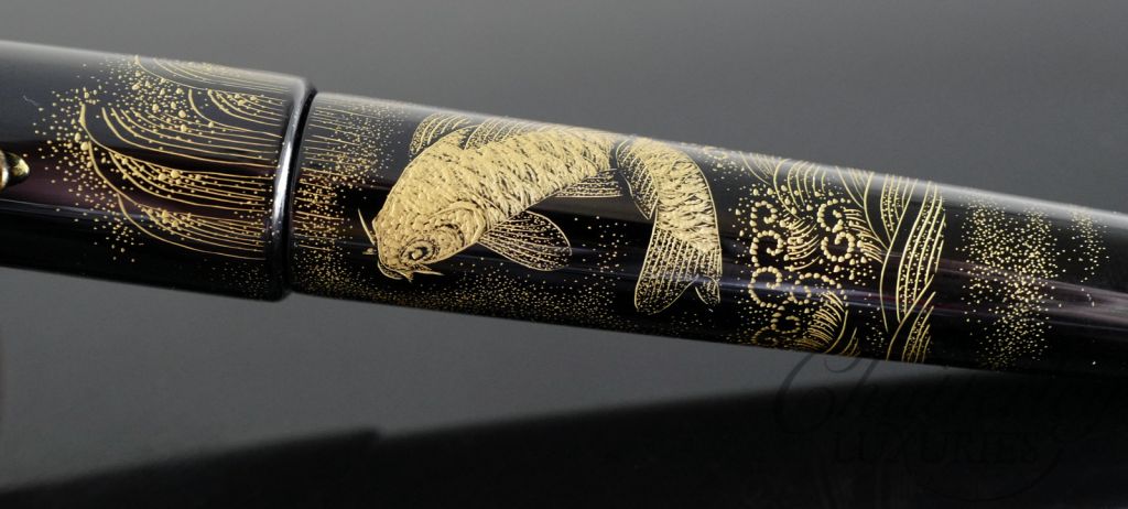 Danitrio Chinkin Koi Limited Edition Fountain Pen on Flat Top Takumi