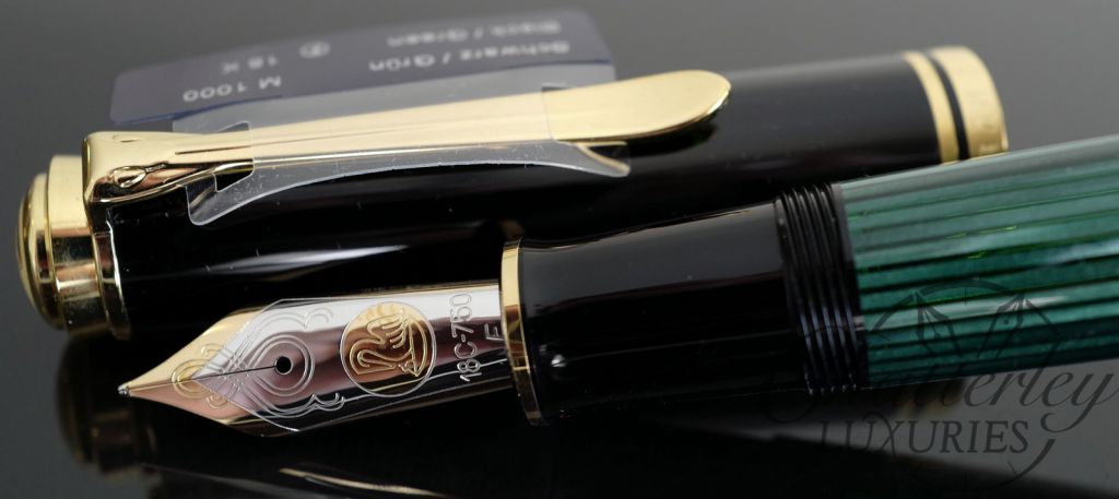 Pelikan Souveran M1000 Green Striated Fountain Pen