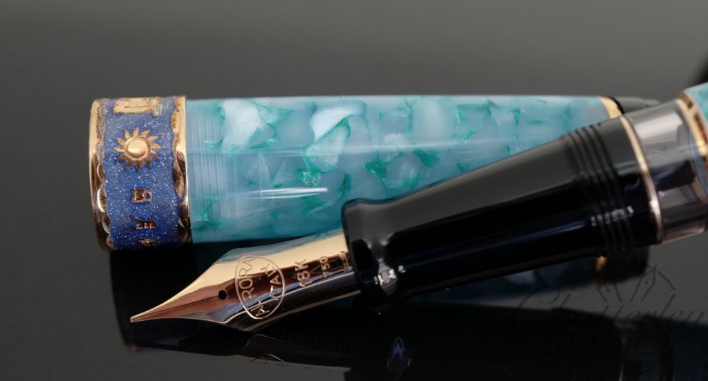 Aurora (Sun Moon Lake II) Sunset on the Blue Lakeshore in the Evening Limited Edition Fountain Pen