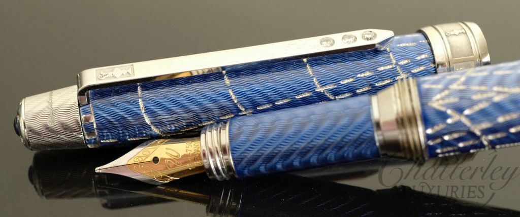 Waldmann America's Cup Limited Edition Blue Enamel Fountain Pen