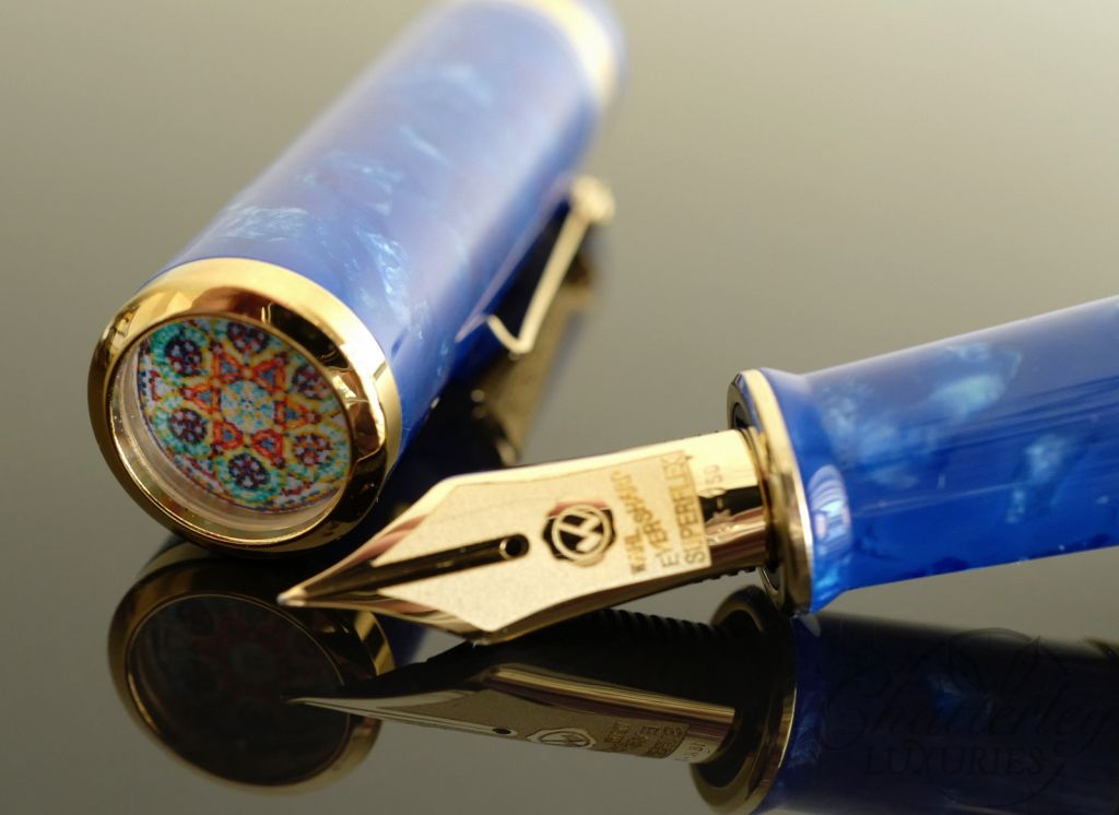 Wahl Eversharp DECOBAND Gold Seal Oversized Limited Edition Israel Gold Fountain Pen
