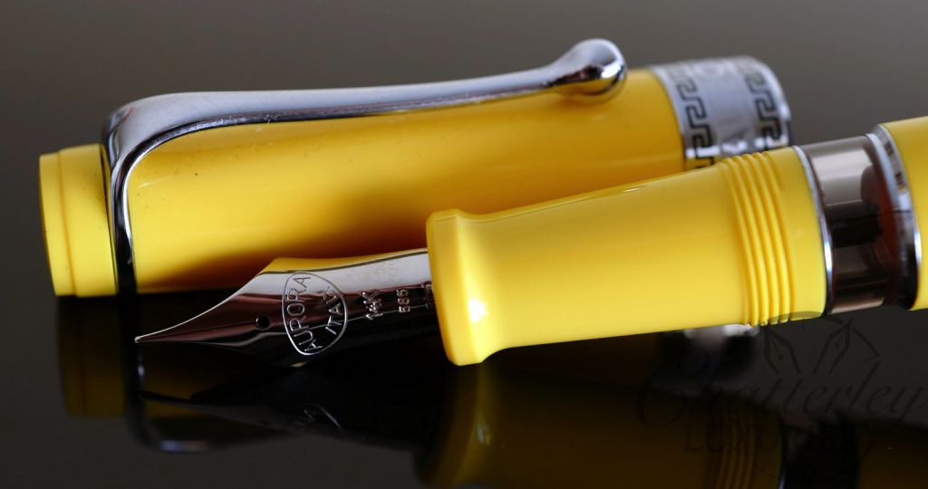 Flash Sale - Aurora Optima Yellow Flex Limited Edition Fountain Pen