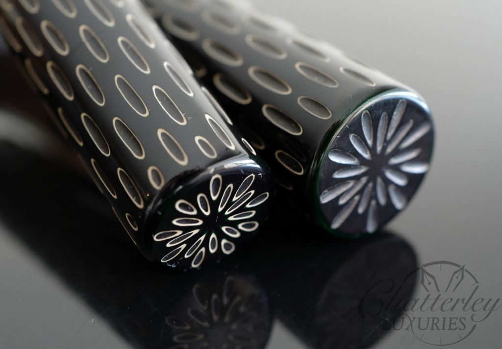 Danitrio Kama-nuri Green Roiro-migaki on Genkai Fountain Pen