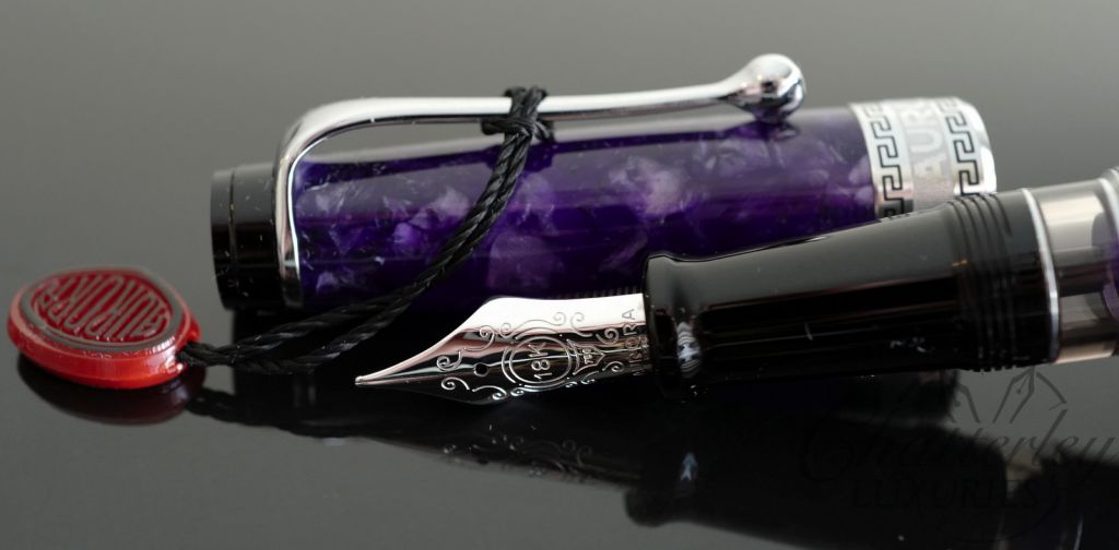 Aurora Optima Nebulosa Limited Edition Fountain Pen Chrome Trim