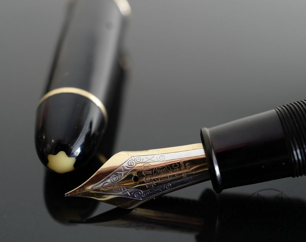 Montblanc 149 Celluloid Silver Rings Fountain Pen
