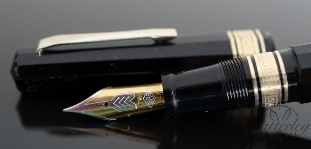 Omas Old Style Paragon 557-F Black Fountain Pen