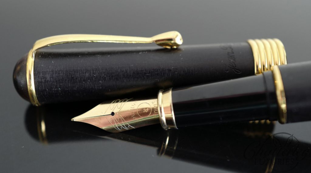 Jean-Pierre Lepine Matte Black Wood Fountain Pen